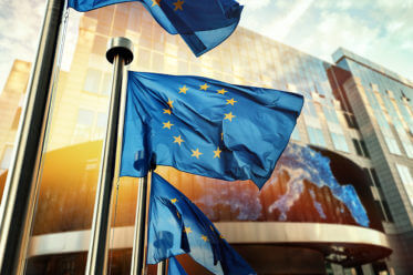 European Authorized Representation for Manufacturers of Medical Devices mdi Europa - EU flags in front of EU parliament